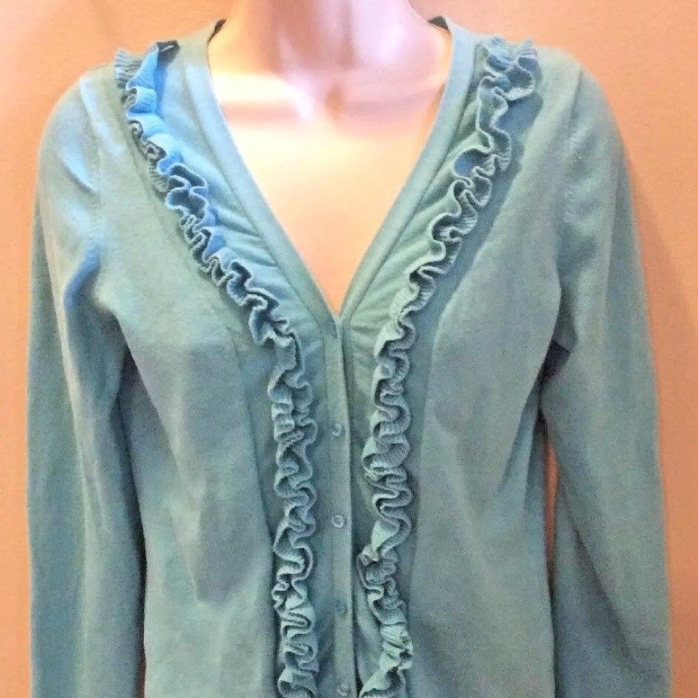 MOTTO LONG SLEEVE RUFFLE SWEATER